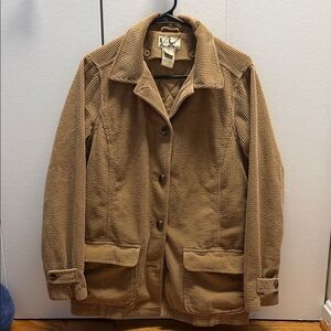 L.L. Bean Brown Corduroy Jacket/ small vintage style